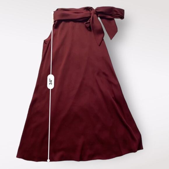 Signature by Robbie Bee  Tie-Neck‎ Sleeveless Shift Dress Size 6P - Picture 6 of 9